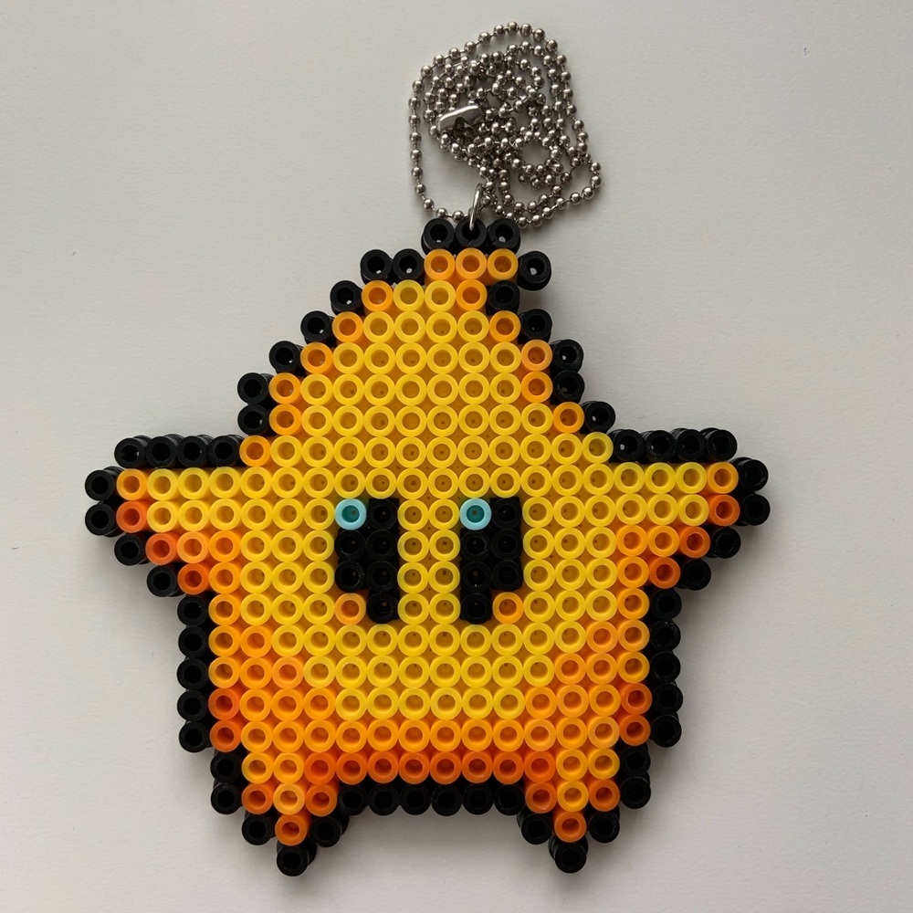 Luma Mario Star Perler